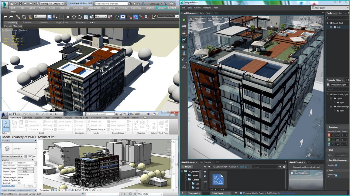 Easy workflow from BIM to interactive