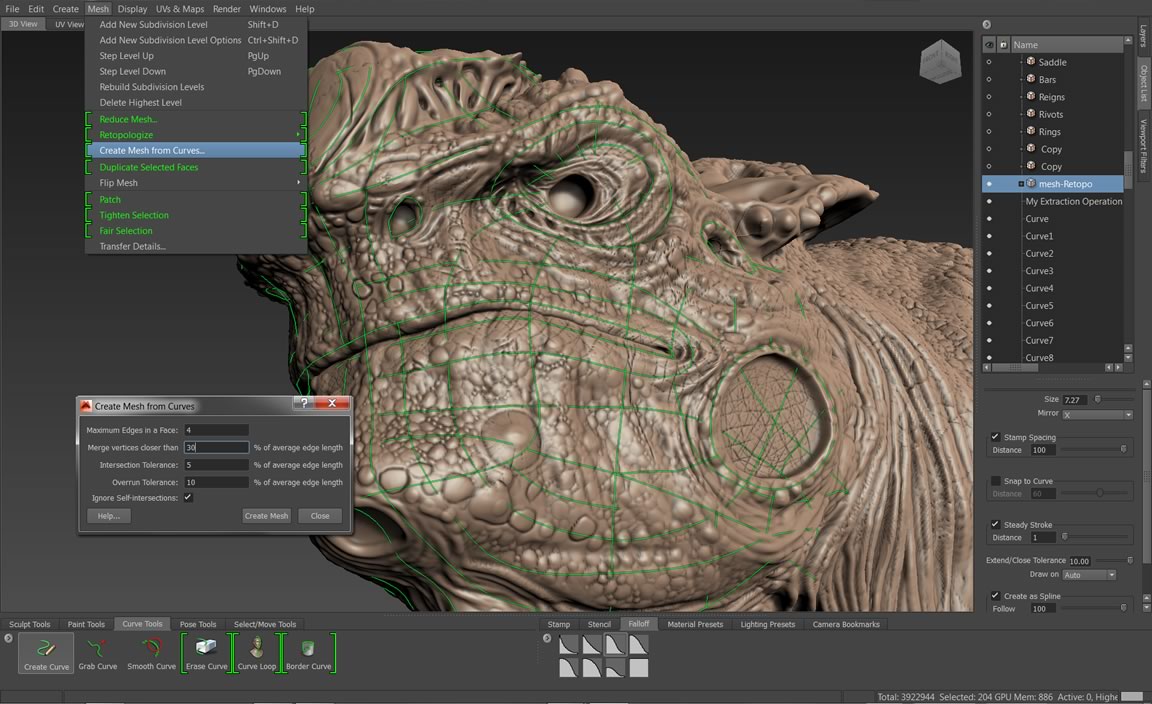 Intuitive character sculpting